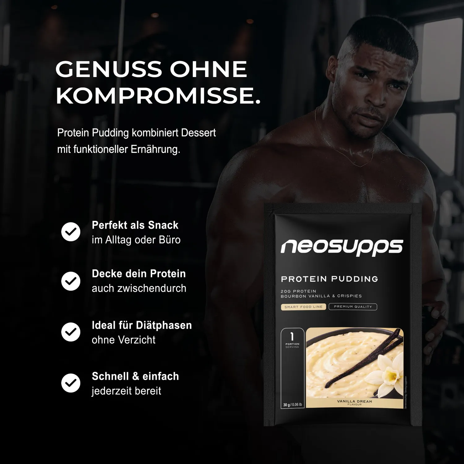 Neosupps Protein Pudding Vanilla Dream 15x30g zuckerarm