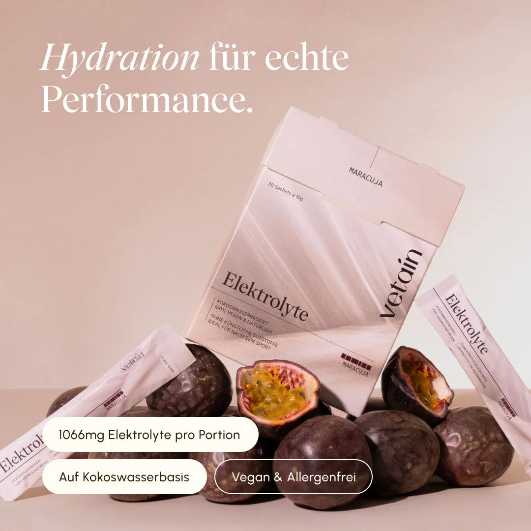 VETAIN Electrolyte Elektrolyte 30 Sticks Passion Fruit vegan