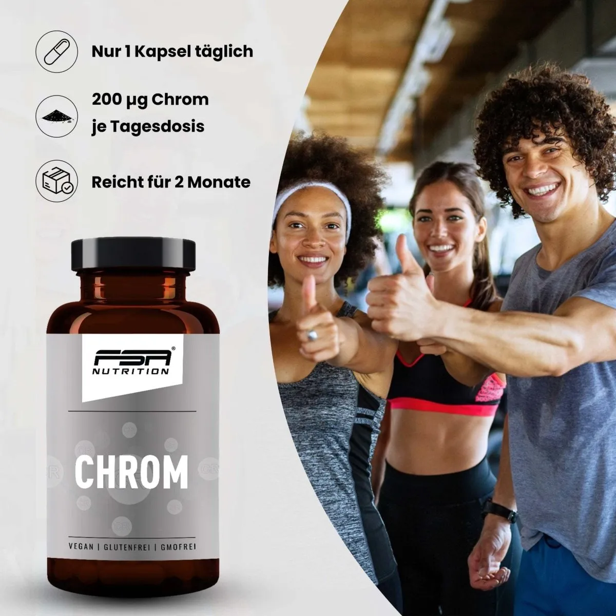 FSA Nutrition Chrom Kapseln 200 µg für die Diät