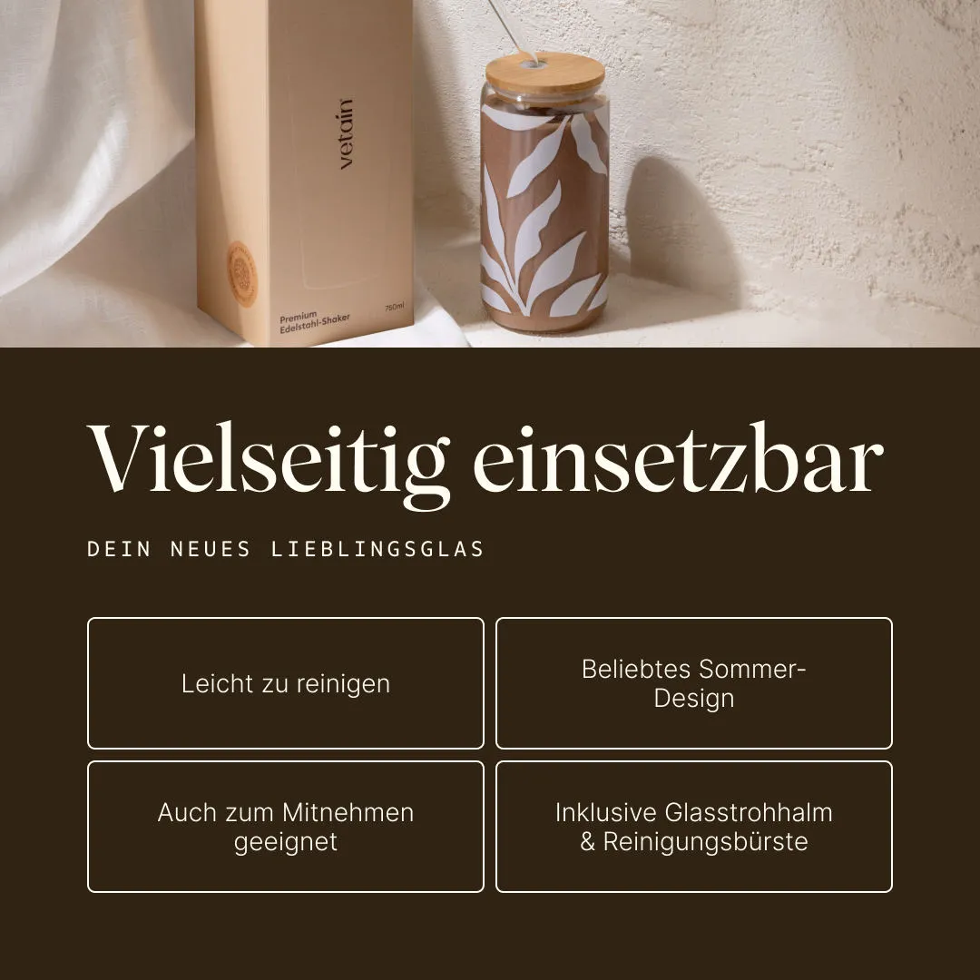Vetain Summer Edition Trinkglas robust klar