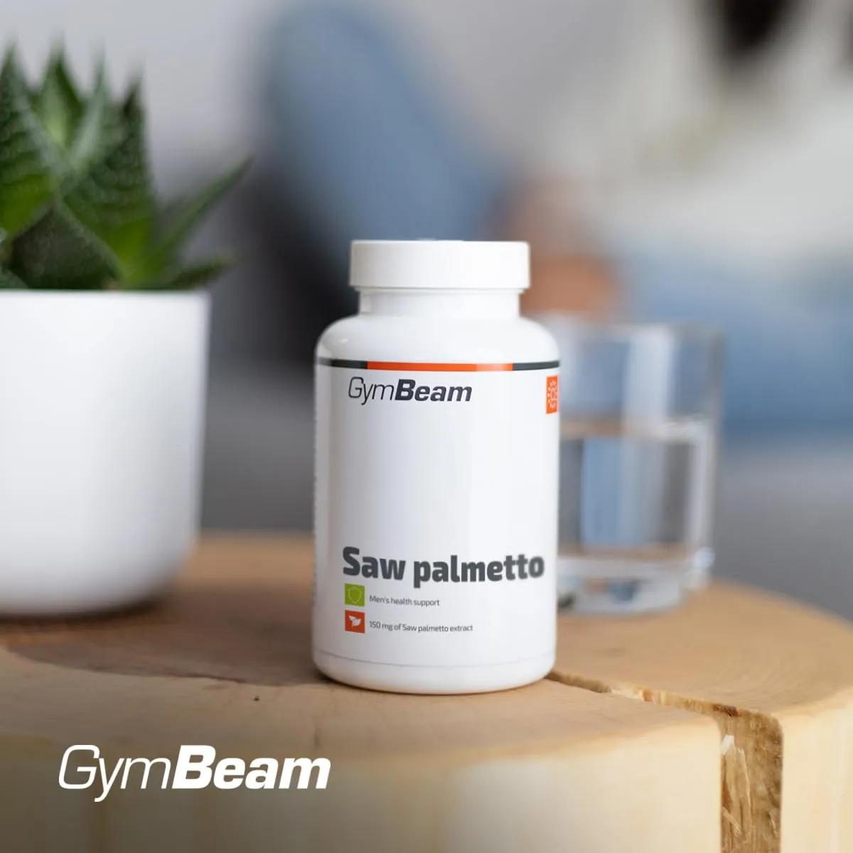 GymBeam Sägepalme Kapseln 90 Caps vegan 150 mg