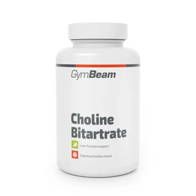 GymBeam Cholin Kapseln 500mg Cholinbitartrat 120 St Leber