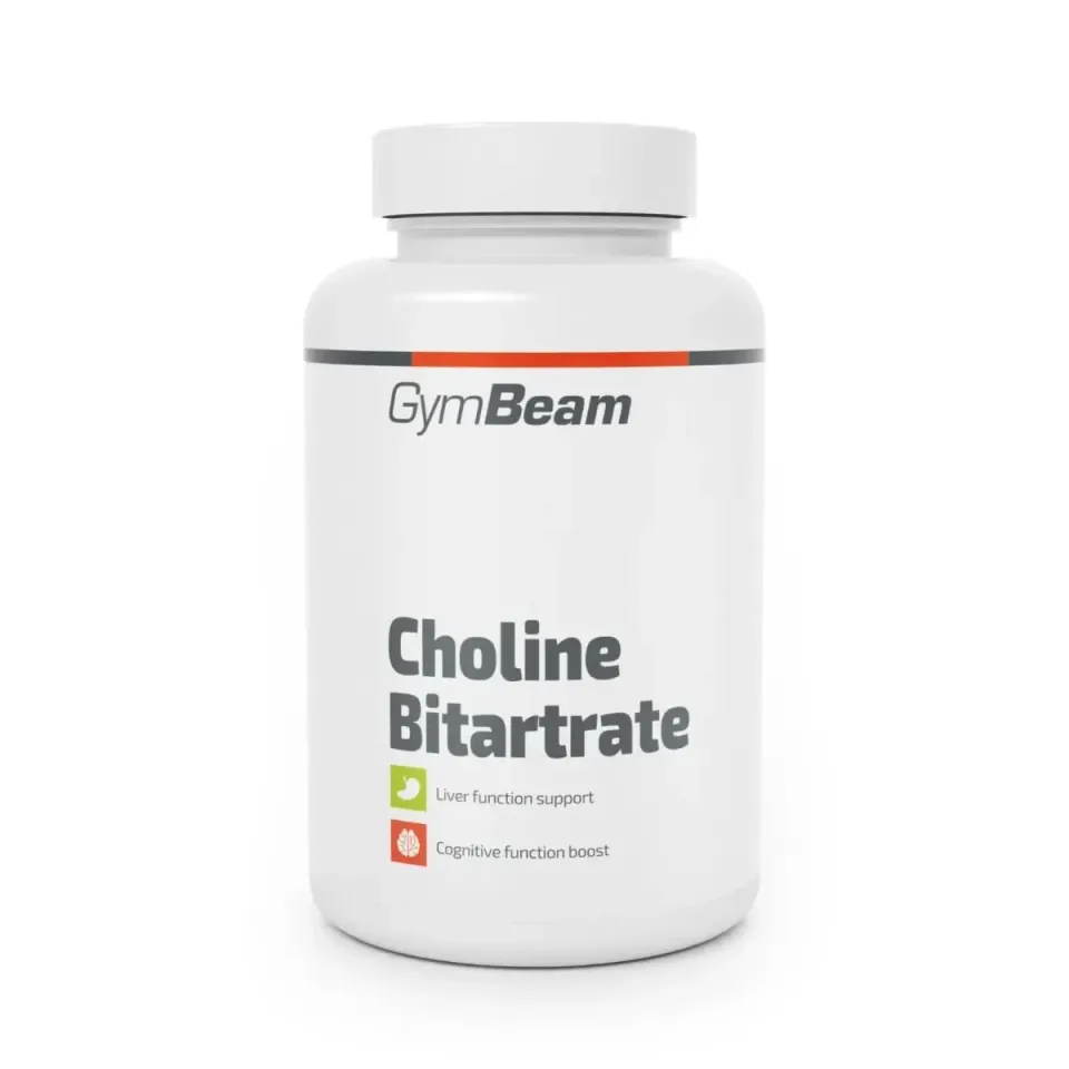 GymBeam Cholin Kapseln 500mg Cholinbitartrat 120 St Leber