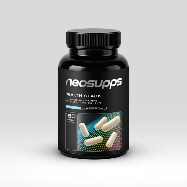 Neosupps Health Stack Vitaminkapseln 180 Kapseln All-in-One vegan