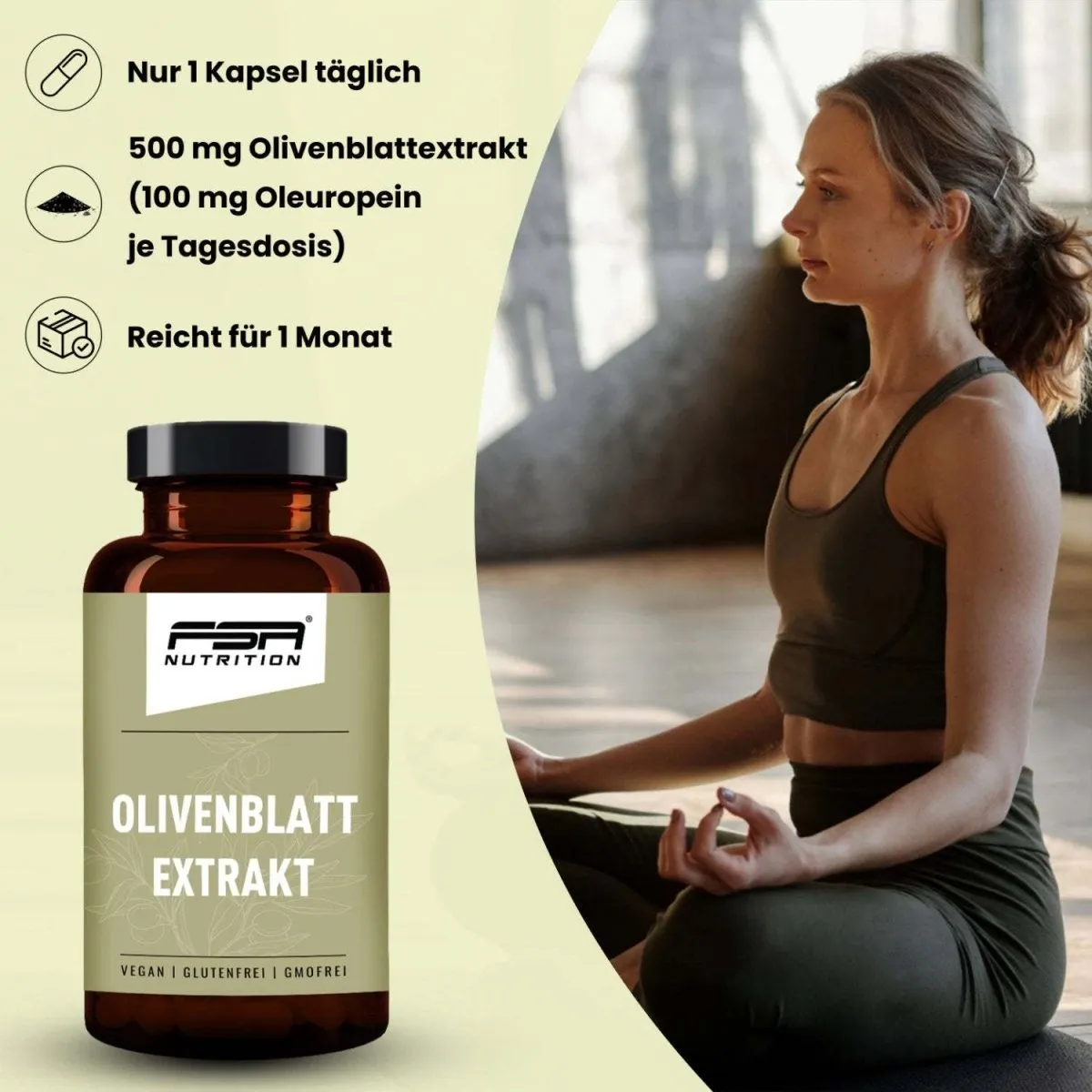 FSA Nutrition Olivenblatt Extrakt Kapseln 500 mg