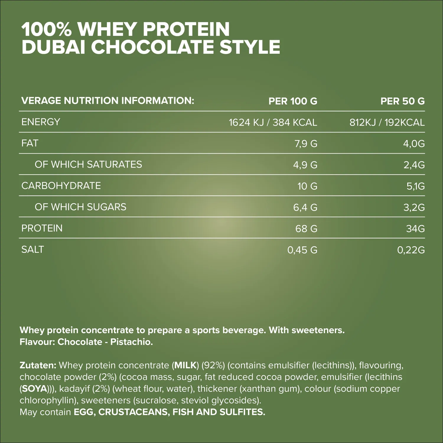 IronMaxx 100% Whey Protein 500g Dubai Chocolate