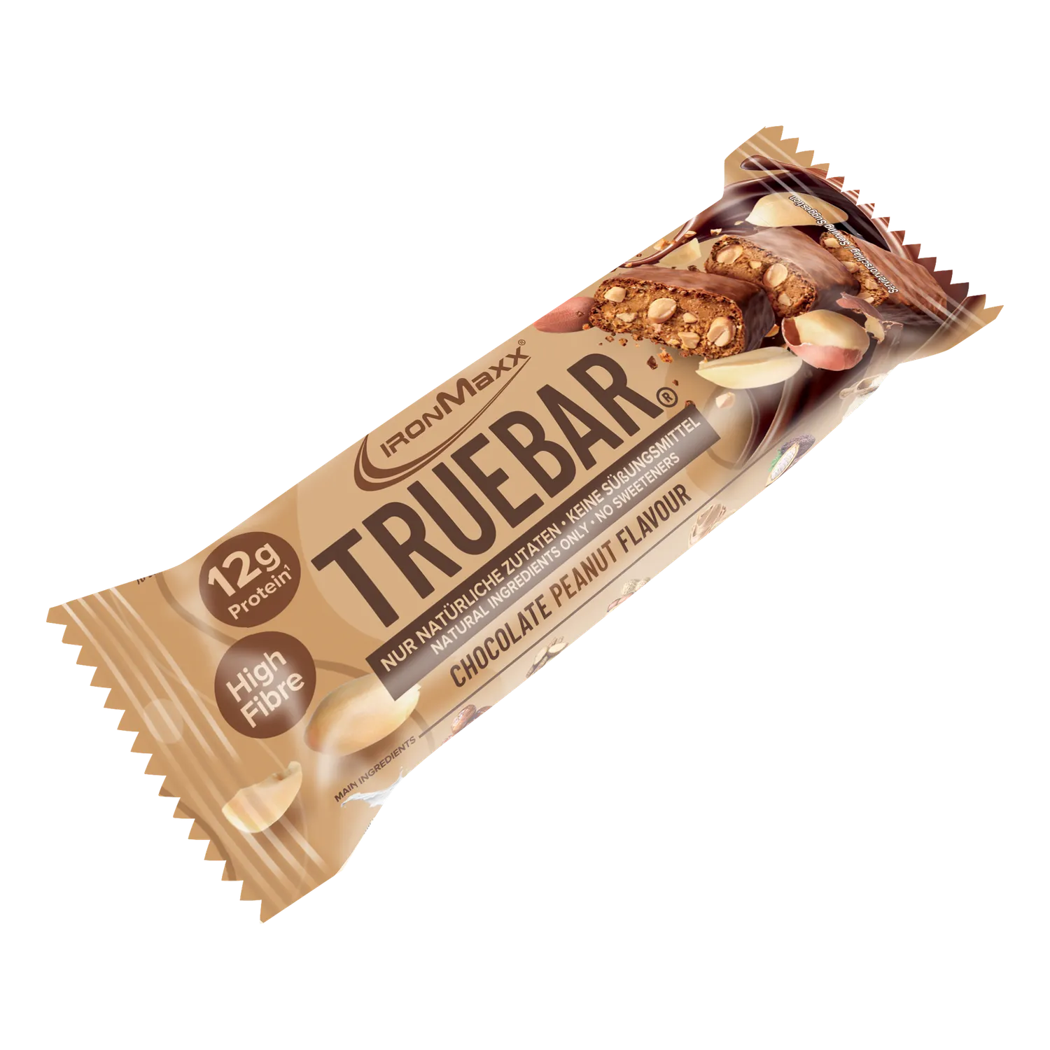 IronMaxx TrueBar Proteinriegel Chocolate Peanut 12x45g