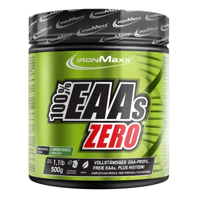 IronMaxx 100% EAAs Zero Pulver 500g Lemon-Minze