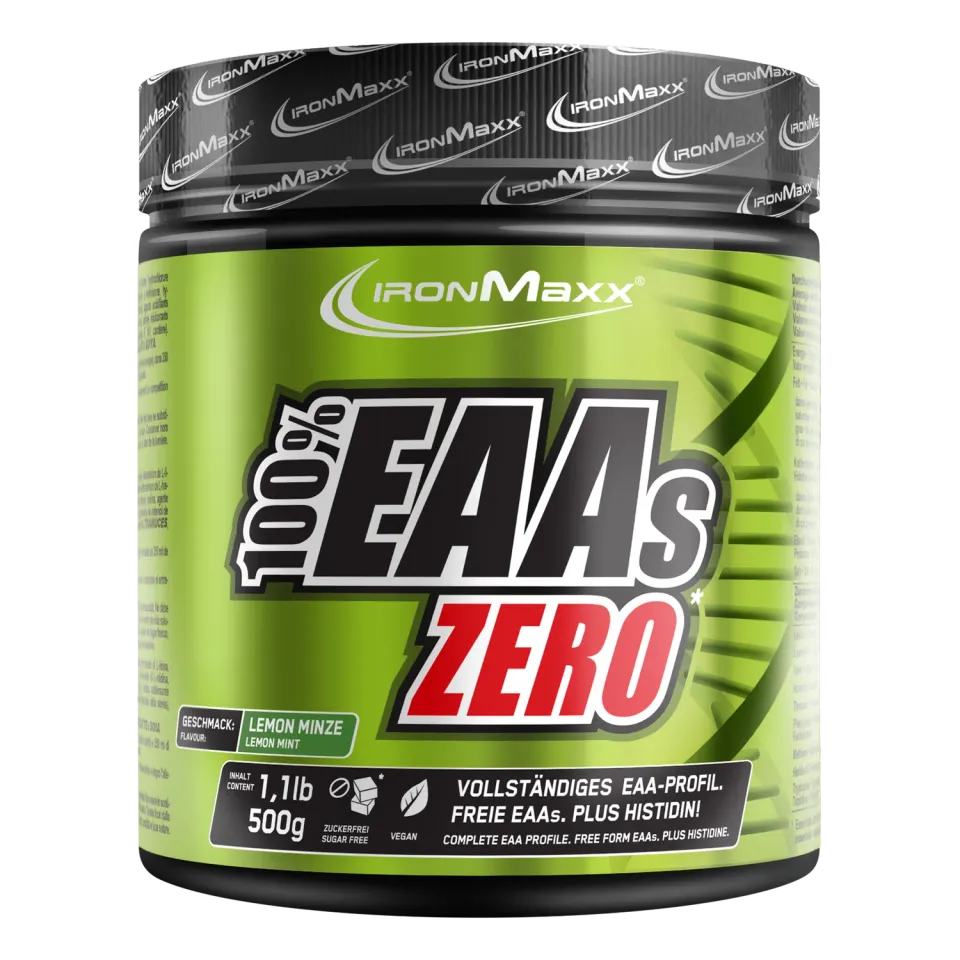 IronMaxx 100% EAAs Zero Pulver 500g Lemon-Minze