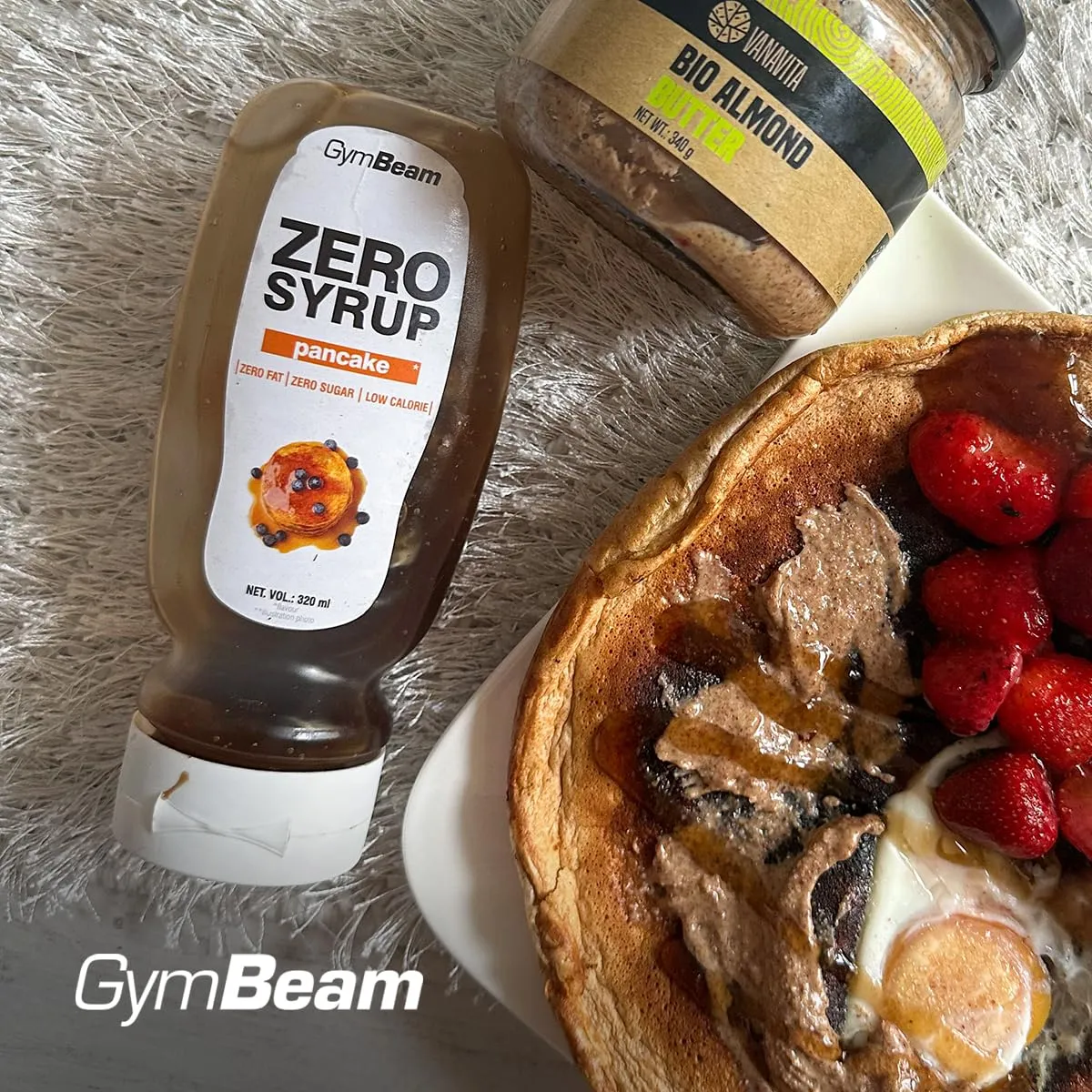 GymBeam Zero Syrup Pancake Sirup 3x350ml zuckerfrei