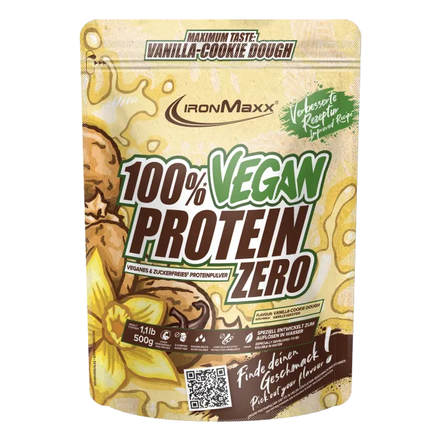 IronMaxx Vegan Protein Zero 500g Vanille Cookie
