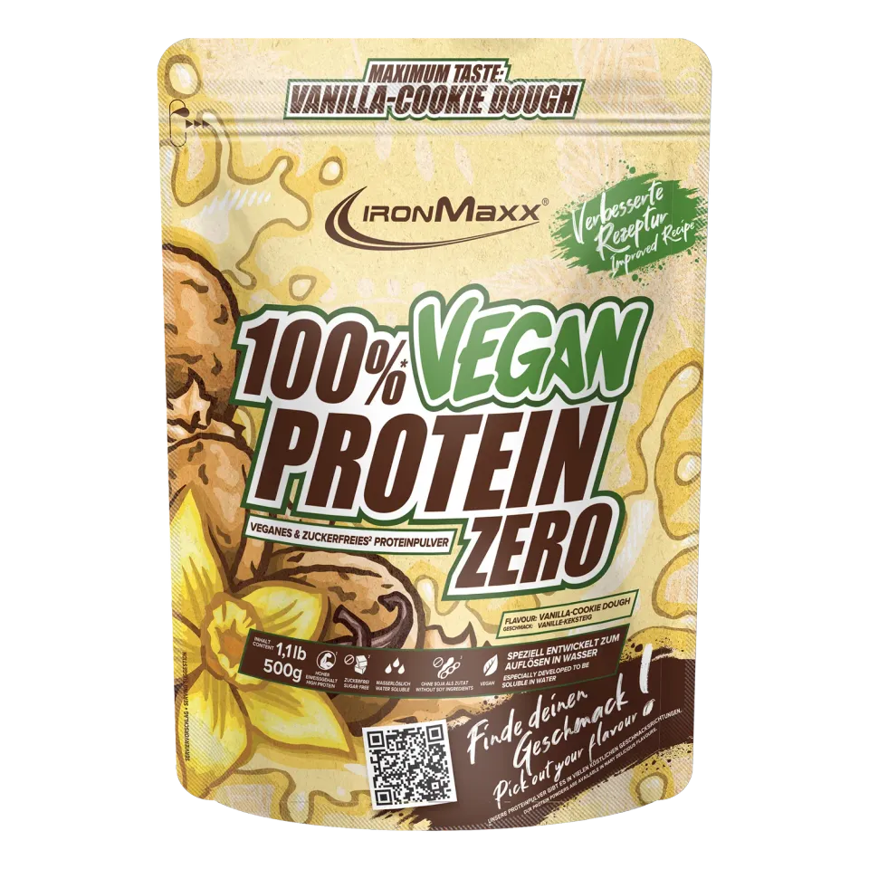 IronMaxx Vegan Protein Zero 500g Vanille Cookie