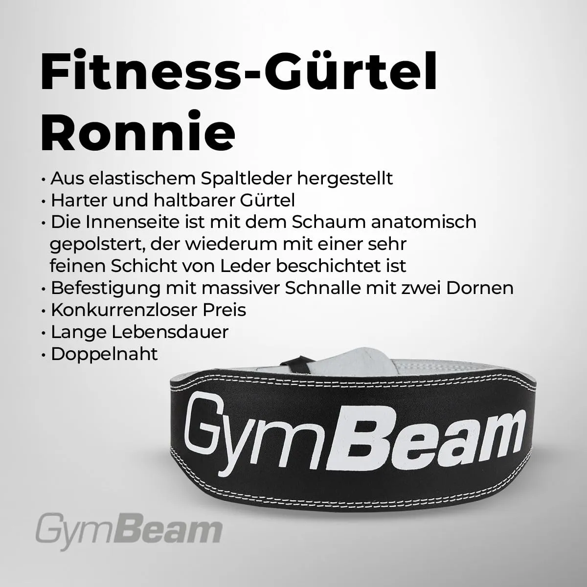GymBeam Ronnie Fitnessgürtel XS für Gewichtheben
