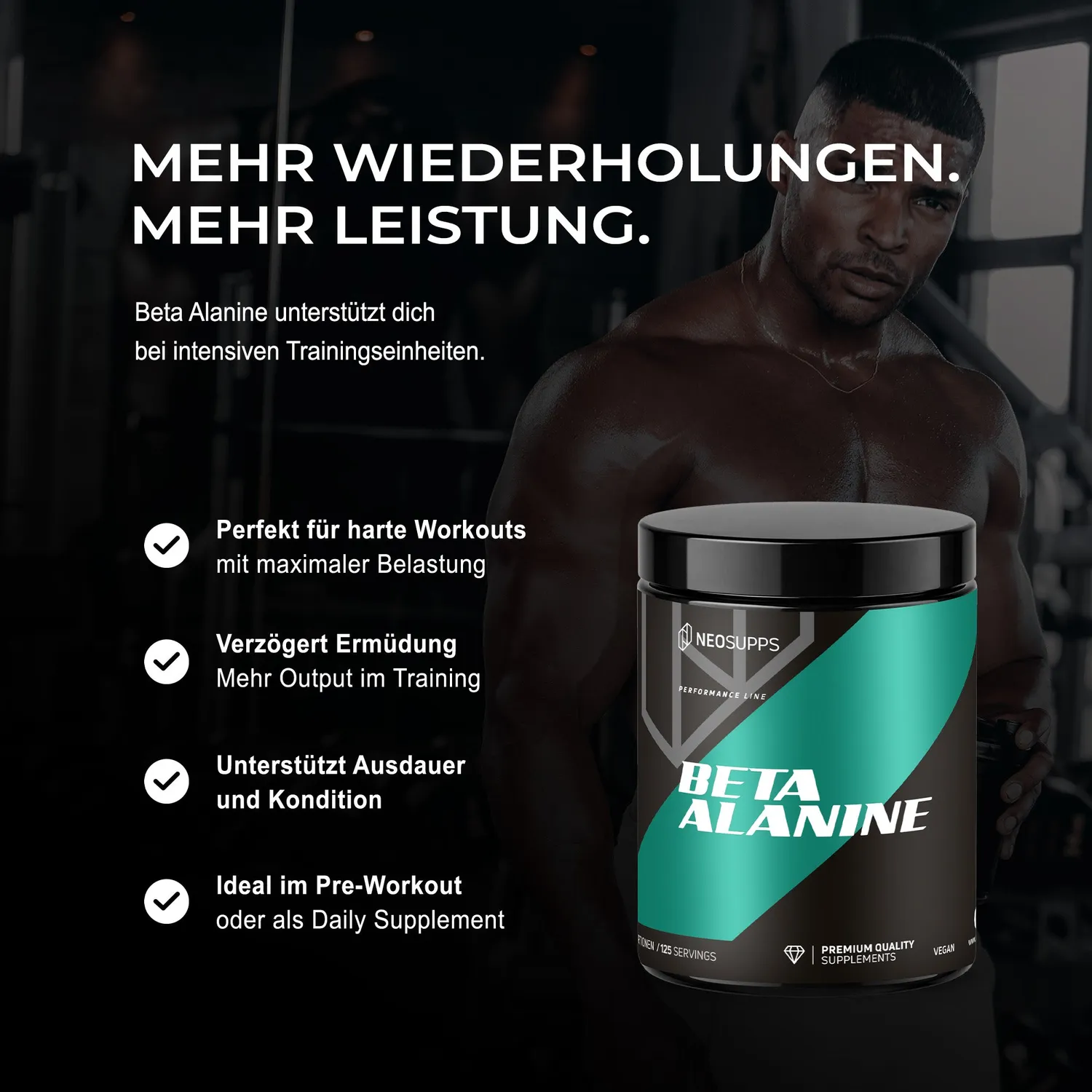 Neosupps Beta Alanine Pulver 500g geschmacksneutral