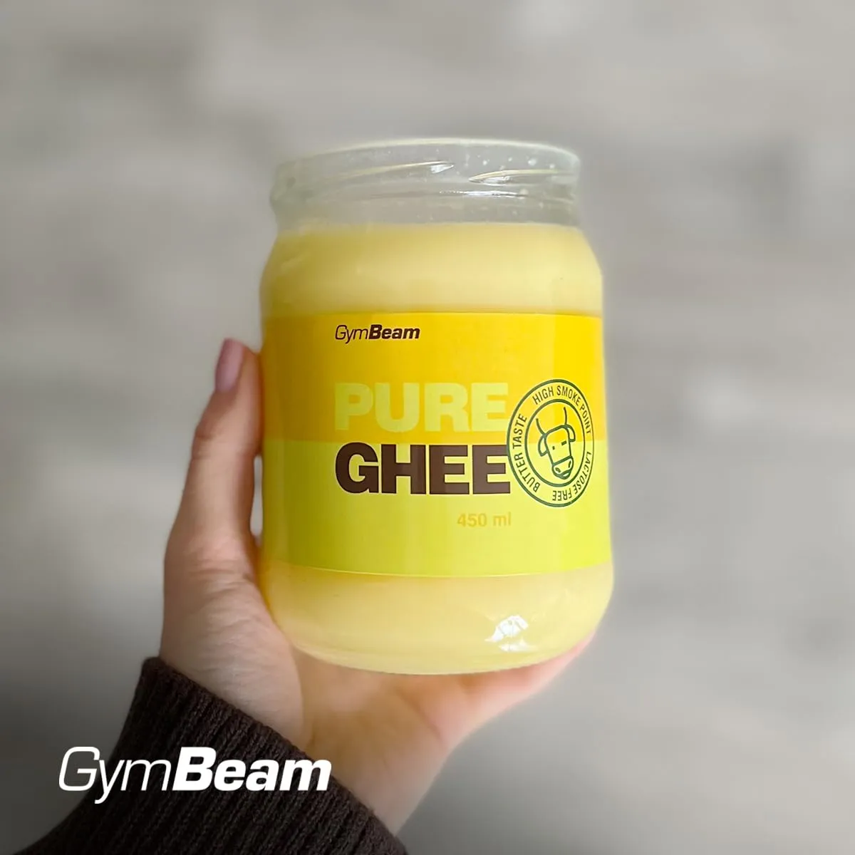 GymBeam Reines Ghee Butterfett 3x450 ml laktosefrei