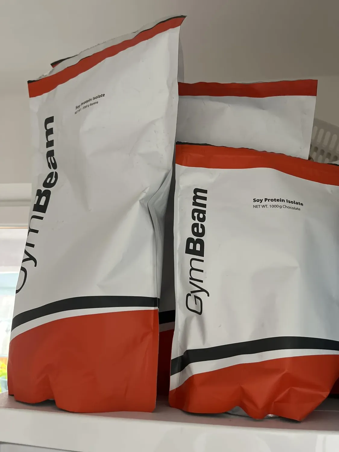 GymBeam Soja Protein Isolat Proteinpulver 1000g Banane vegan