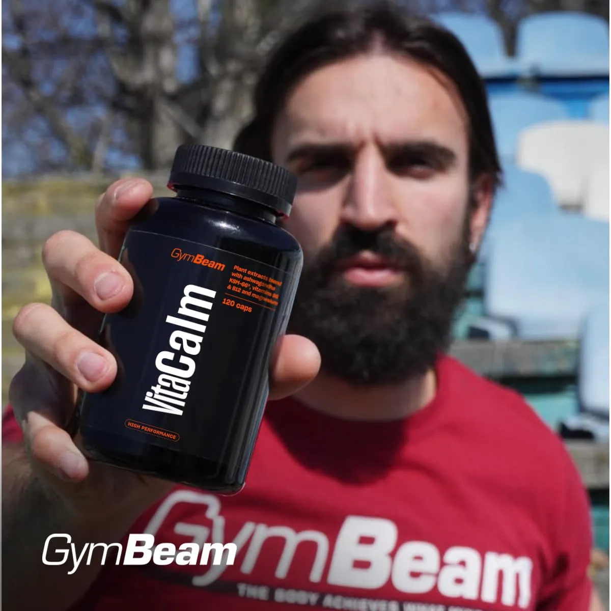 GymBeam VitaCalm KSM-66 Ashwagandha Kapseln beruhigend