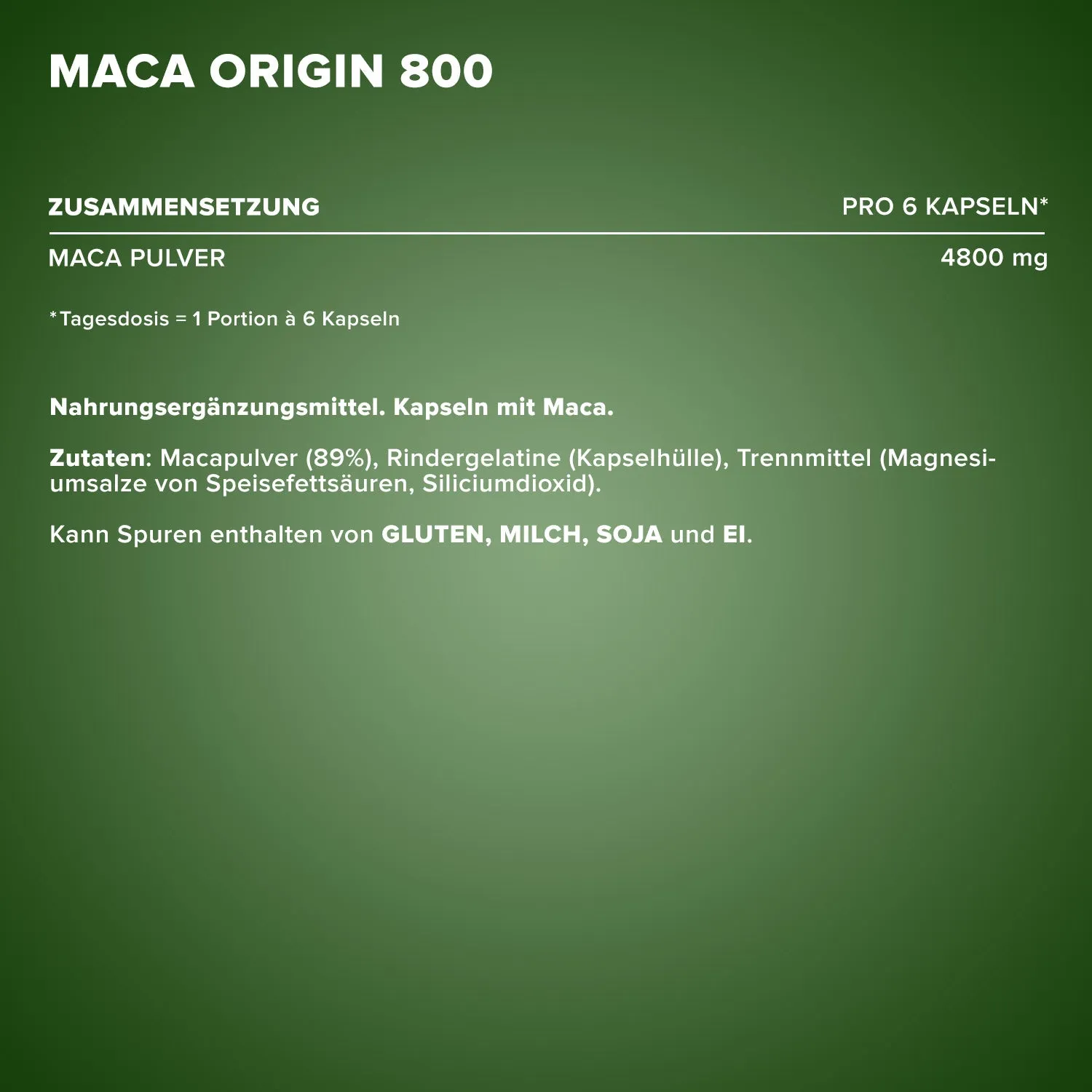 IronMaxx Maca Origin 800 Kapseln 130 Stk