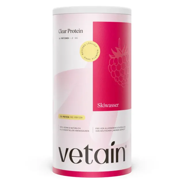 Vetain Vegan Clear Protein Pulver 480g Skiwasser