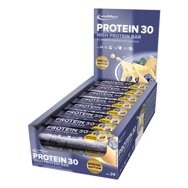IronMaxx Protein 30 Riegel Blueberry-Cheesecake 24x35g Snack