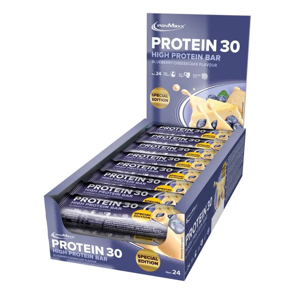IronMaxx Protein 30 Riegel Blueberry-Cheesecake 24x35g Snack