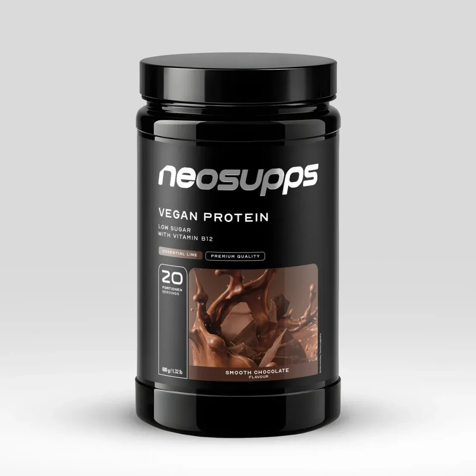 Neosupps Vegan Protein Eiweiß Smooth Chocolate 600g 20g Protein
