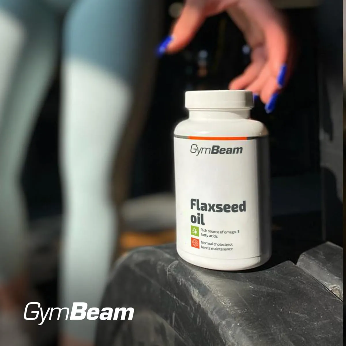 GymBeam Leinöl Kapseln 90 Caps Omega 3-6-9