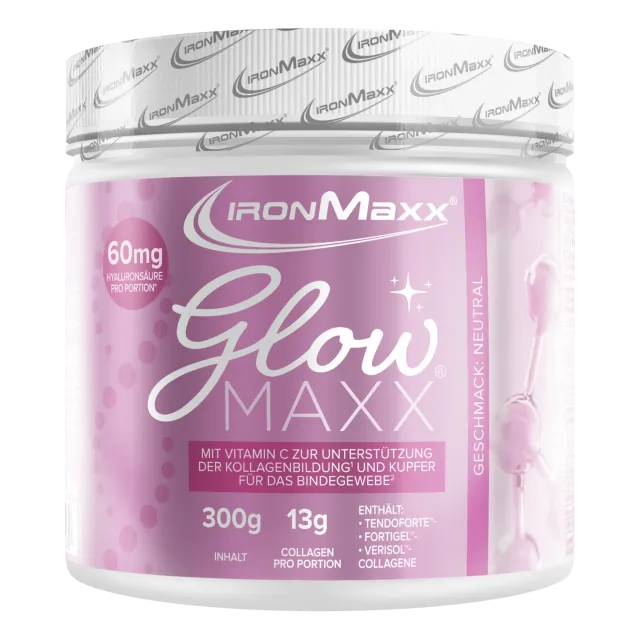 IronMaxx GlowMaxx Kollagen Pulver 300g Neutral Hyaluron