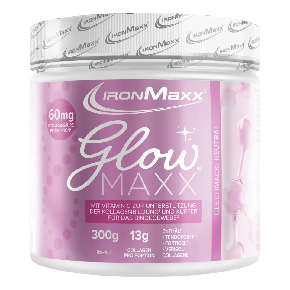 IronMaxx GlowMaxx Kollagen Pulver 300g Neutral Hyaluron