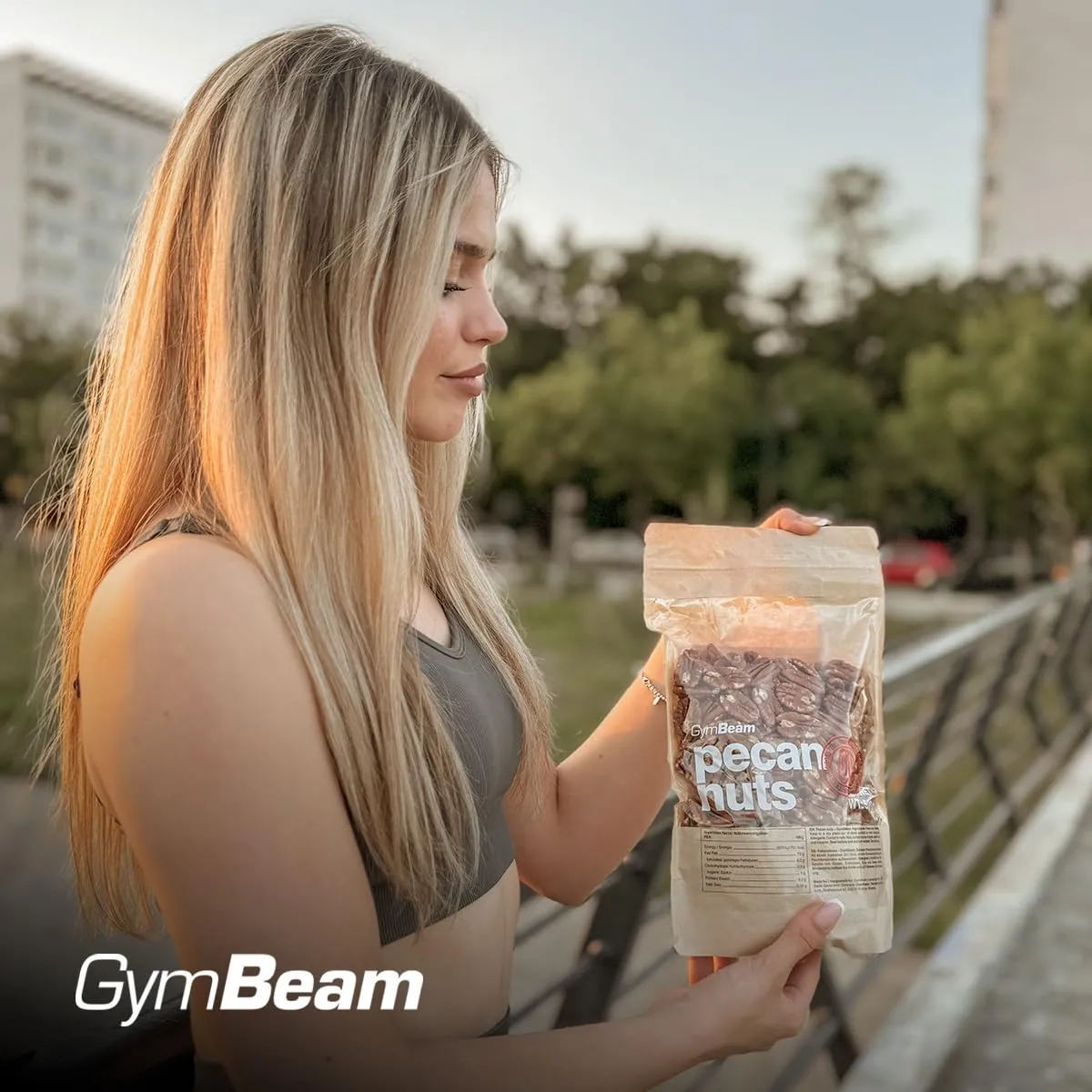 GymBeam Pekannusskerne 500g süß ungesalzen