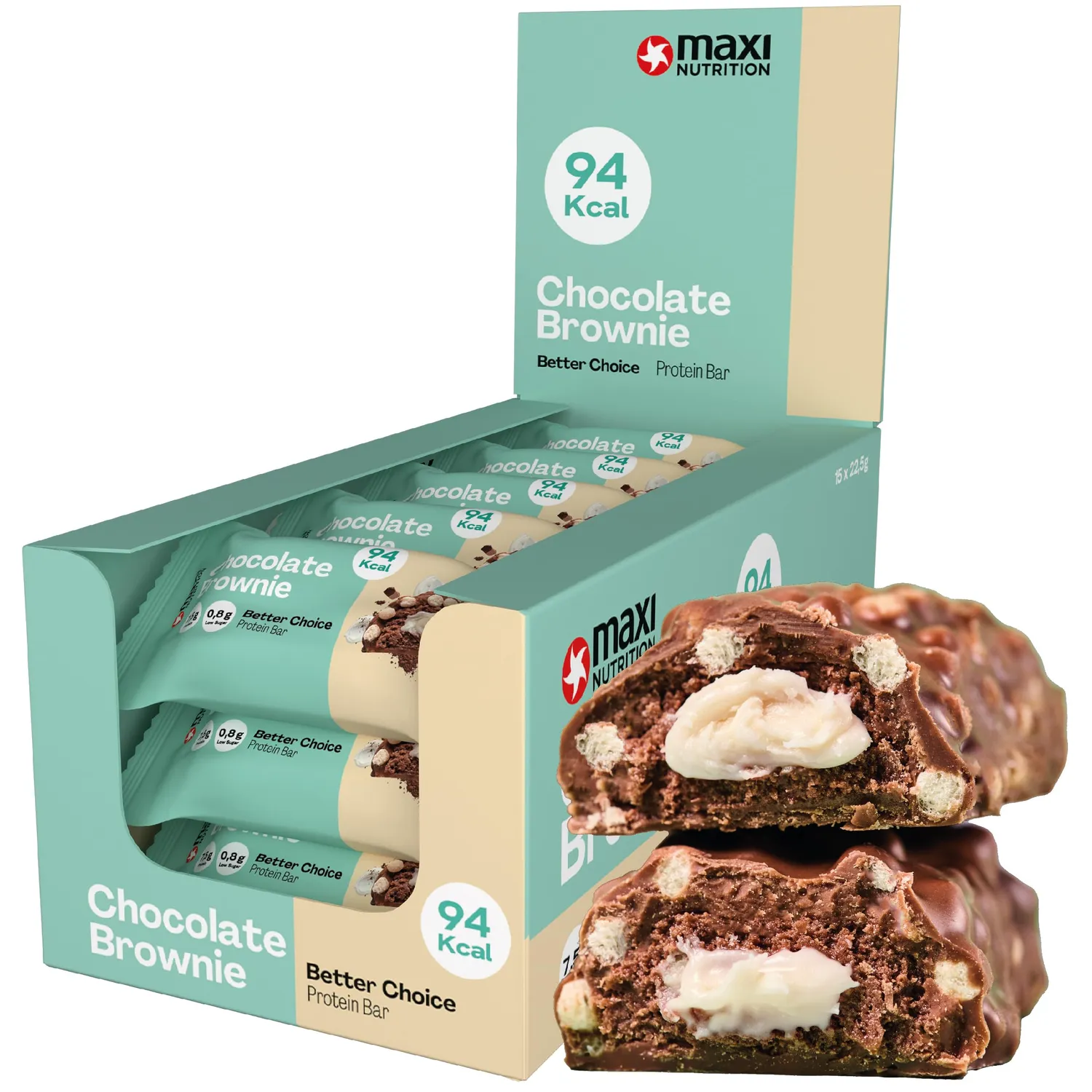 MaxiNutrition Better Choice Proteinriegel Peanut-Caramel 15x22,5 g