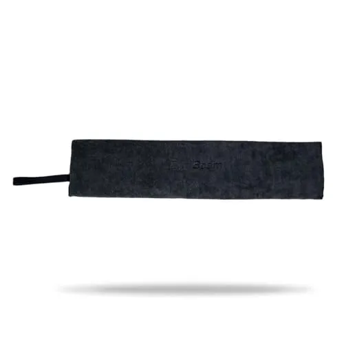 GymBeam Mikrofaser Sporthandtuch Large Schwarz schnelltrocknend