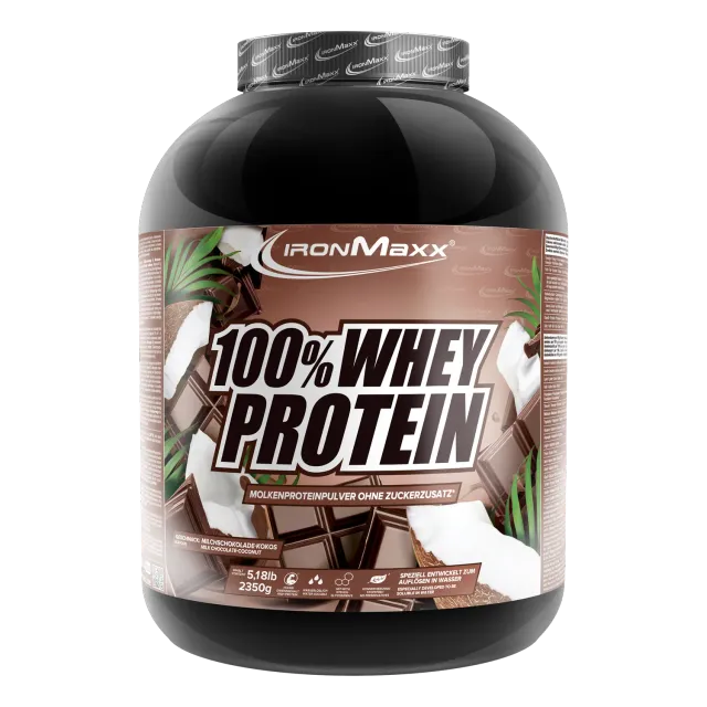 IronMaxx 100% Whey Proteinpulver Schokolade Kokos 2350g