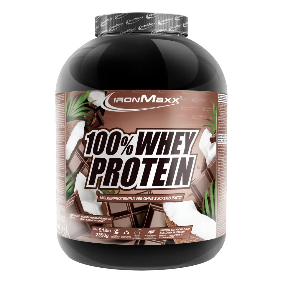 IronMaxx 100% Whey Proteinpulver Schokolade Kokos 2350g