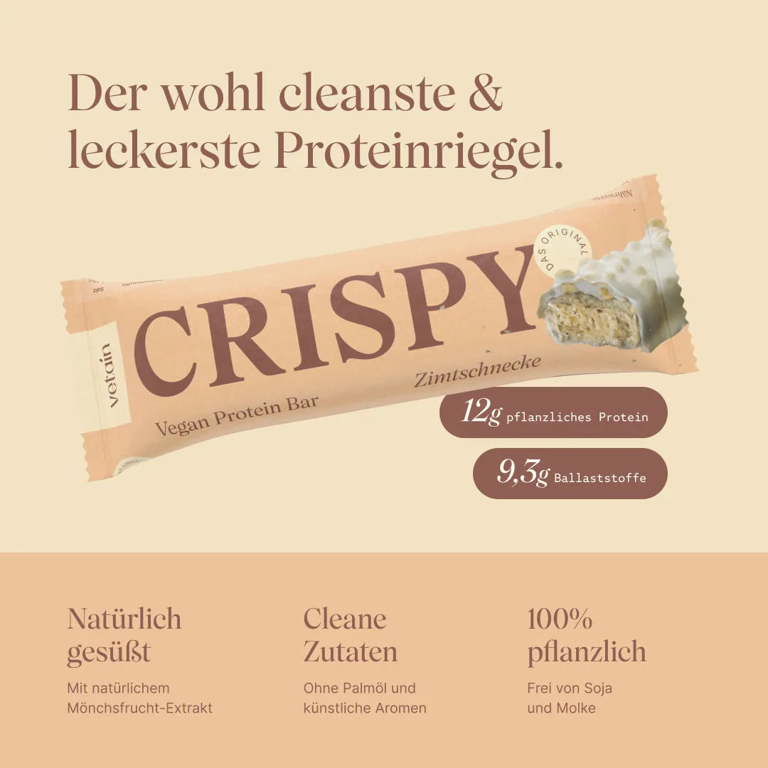 Vetain Crispy Vegan Protein Bar Riegel Zimtschnecke vegan