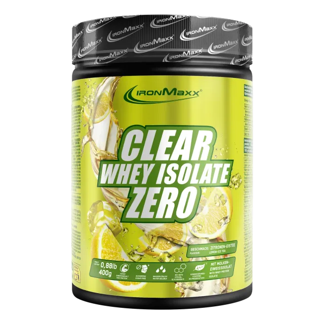 IronMaxx Clear Whey Isolate ZERO Pulver 400g Lemon Ice Tea