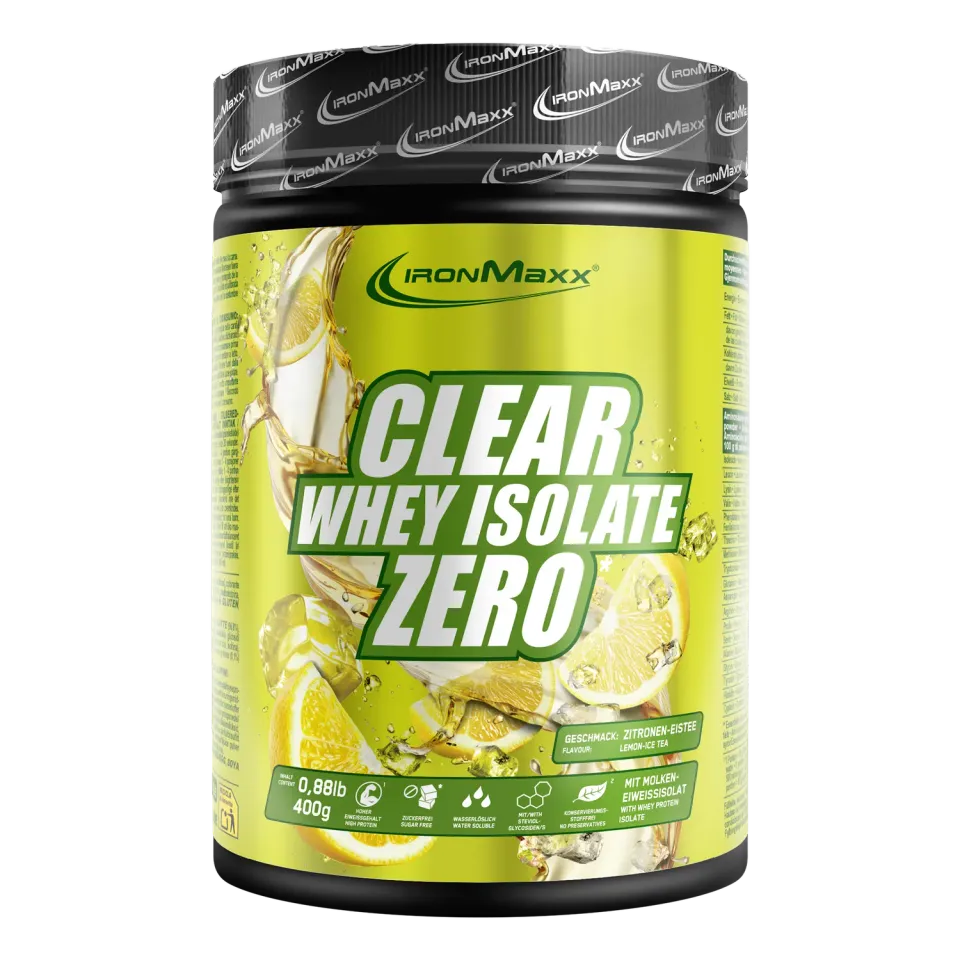 IronMaxx Clear Whey Isolate ZERO Pulver 400g Lemon Ice Tea