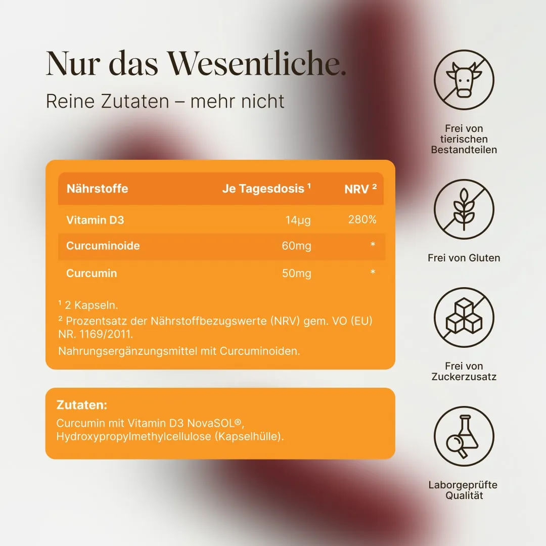 Vetain Curcuma Curcumin Kapseln 60 Stück hochdosiert