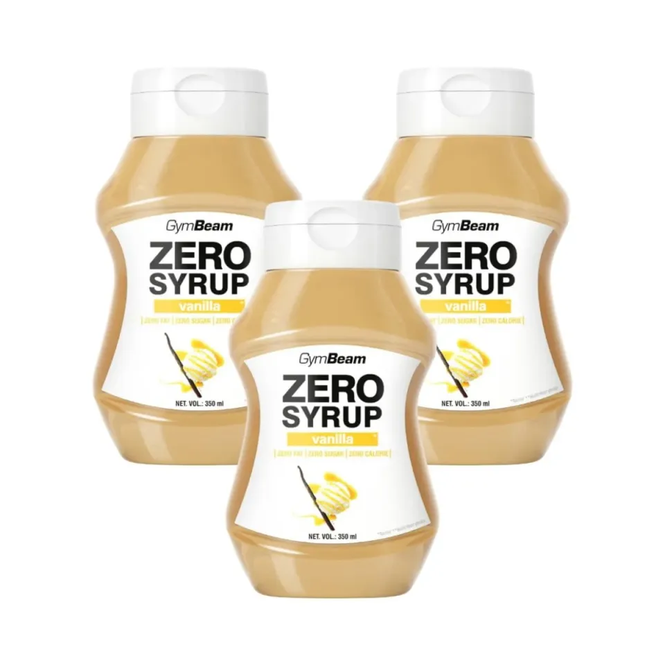 GymBeam Zero Syrup Vanille Sirup 3x320ml kalorienfrei