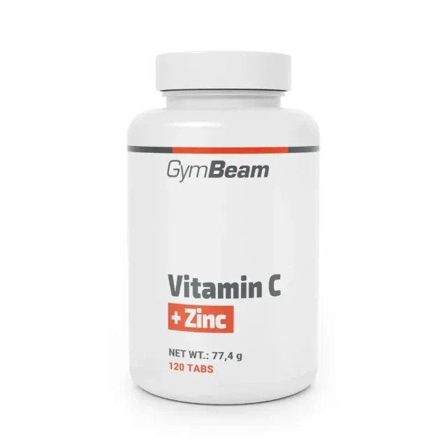 GymBeam Vitamin C + Zink Tabletten 120 Stück Immun