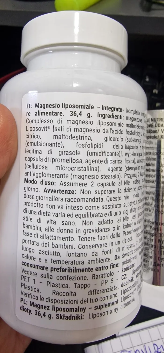 GymBeam Liposomales Magnesium 60 Caps LipoCellTech