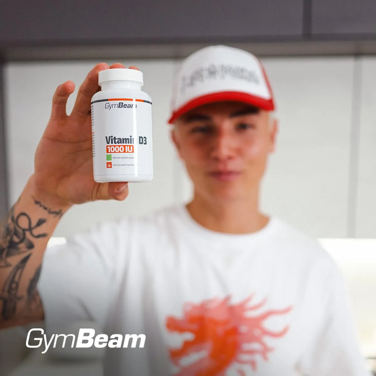 GymBeam Vitamin D3 1000 IU Kapseln 60 Stk Cholecalciferol