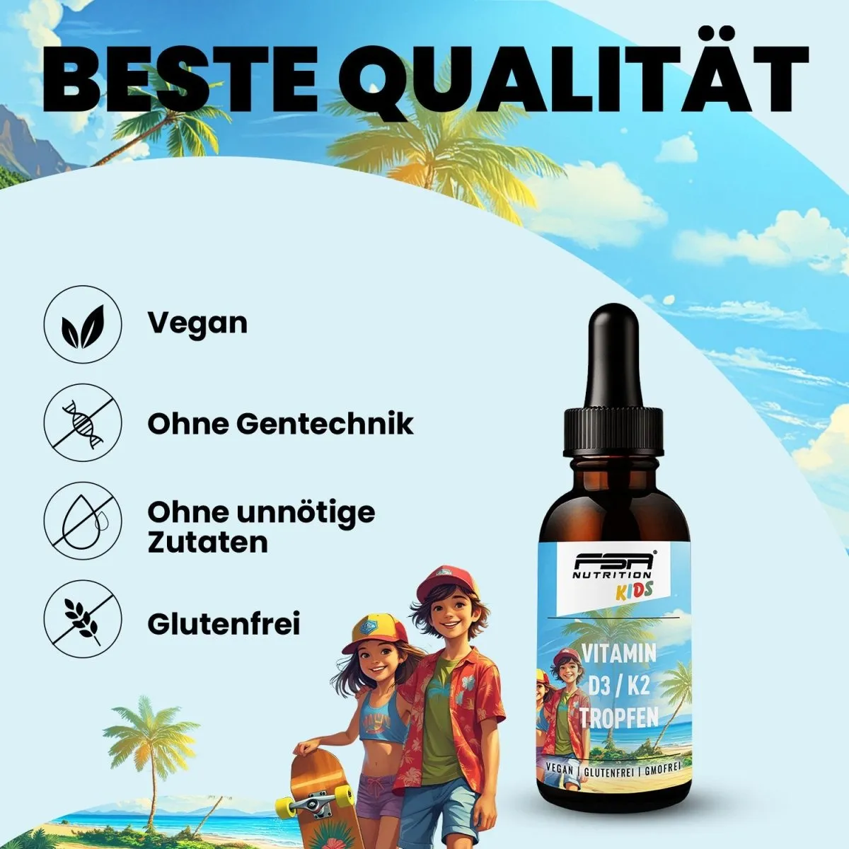 FSA Nutrition Vitamin D3 + K2 Kids Tropfen Powerduo