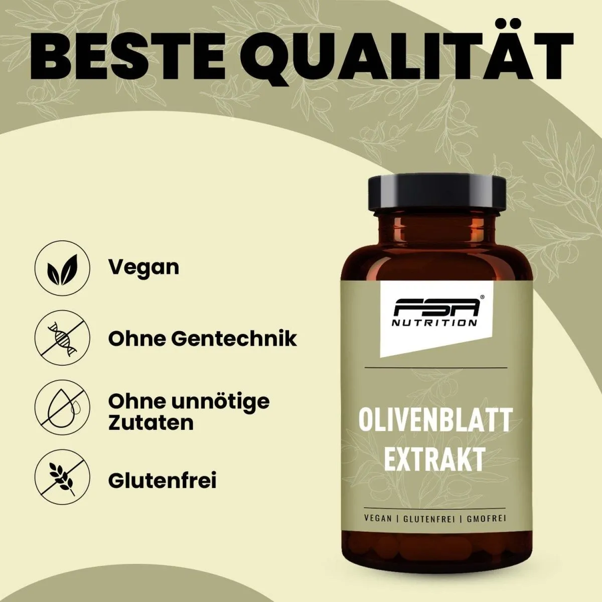 FSA Nutrition Olivenblatt Extrakt Kapseln 500 mg