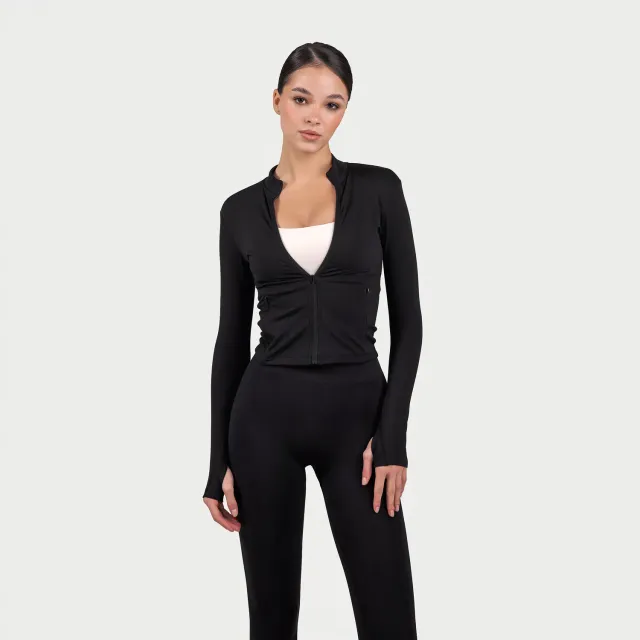 MRIIÀ Sculpt Luxe Soft Active Zip Jacke schwarz Größe wählen