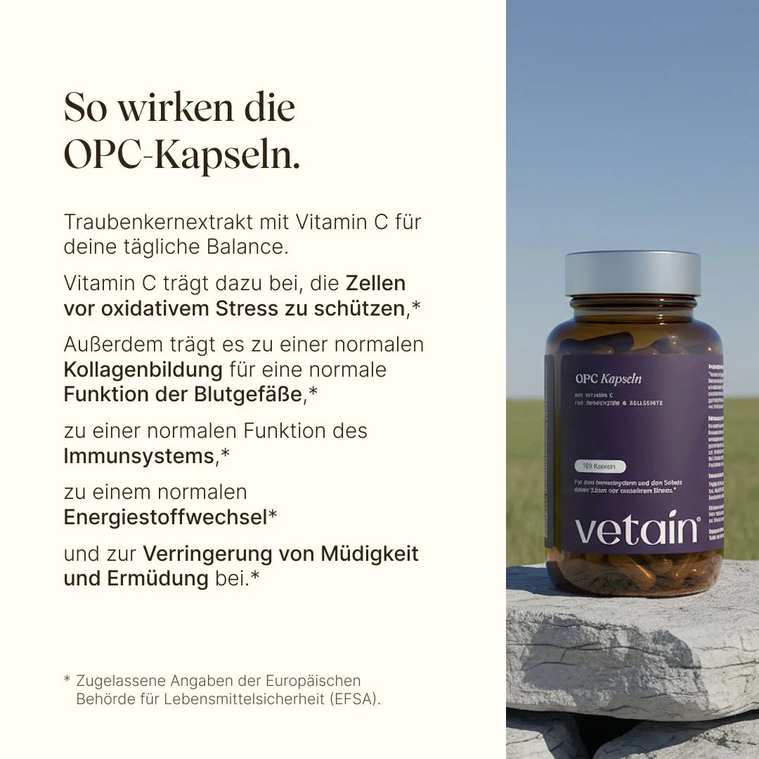 Vetain OPC Kapseln 180 Kapseln Traubenkern