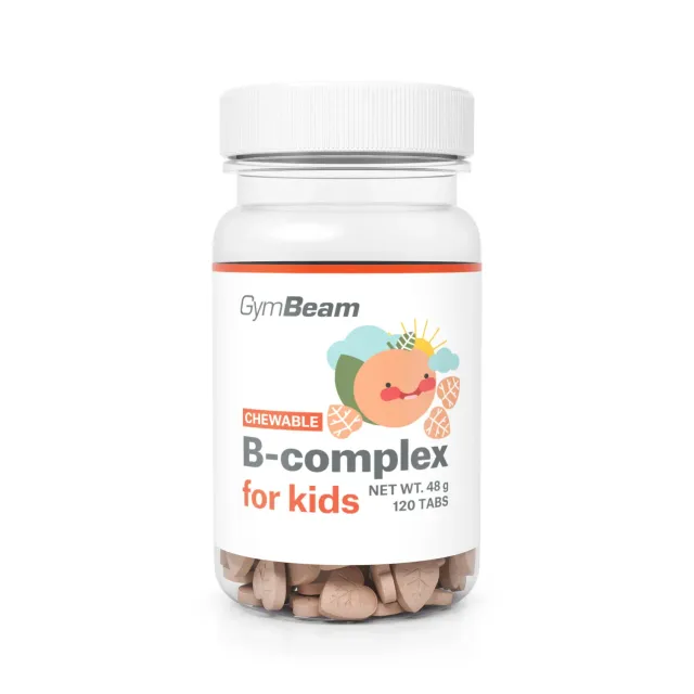 GymBeam B-Komplex Kautabletten Kinder 120 Stück