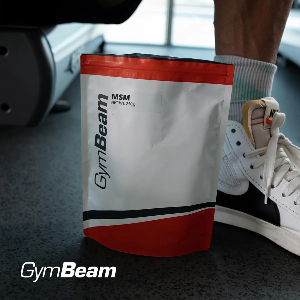 GymBeam MSM Pulver 250 g für Gelenke Kollagen