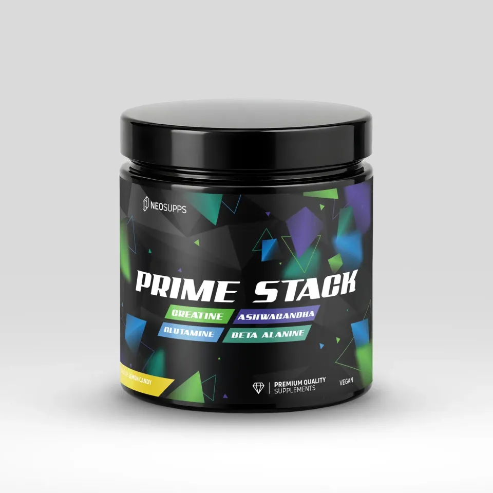 Neosupps Prime Stack Creatin Pulver Lemon Candy 450g vegan