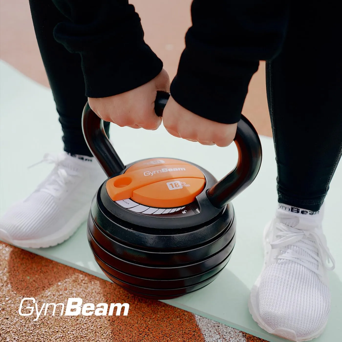 GymBeam Verstellbare Kugelhantel 3-18 kg Eisen